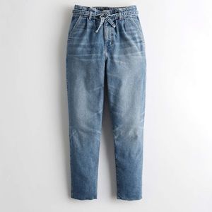 Hollister High Rise Paper Bag Denim